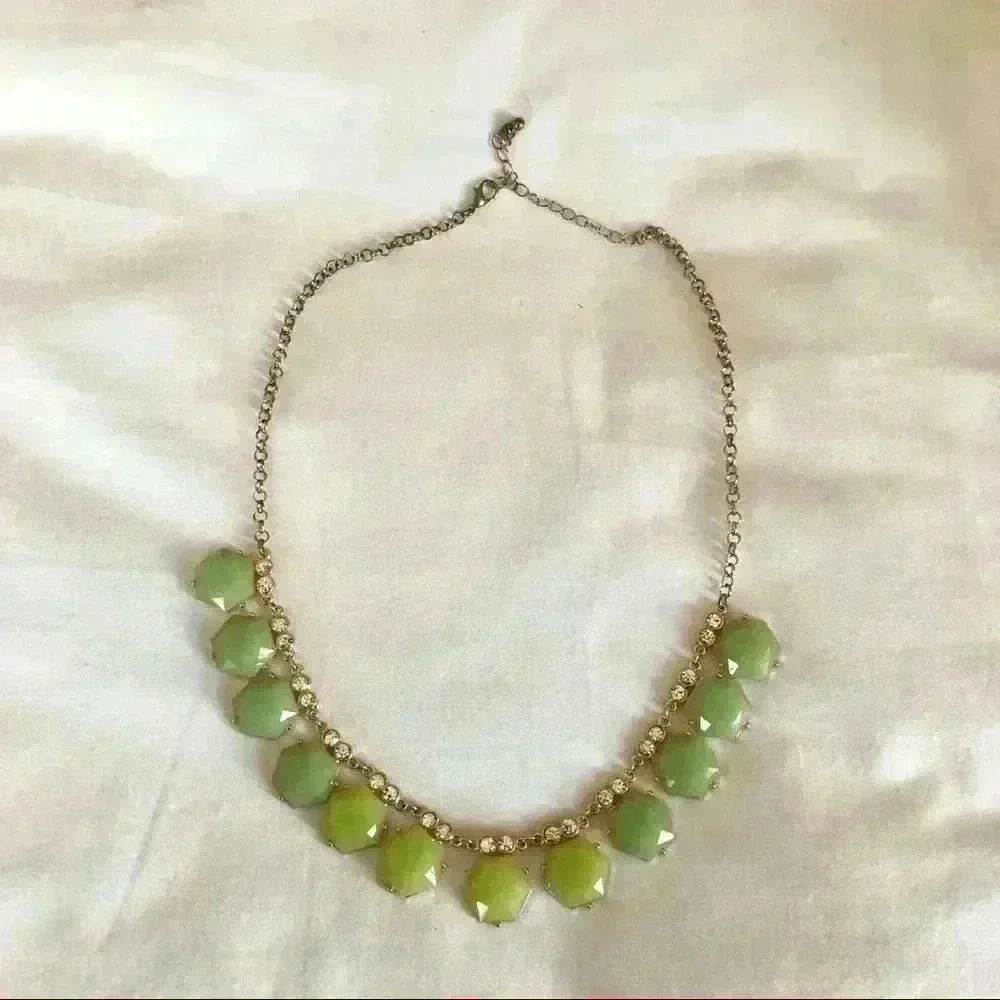 Ombré Hexagon Statement Necklace
